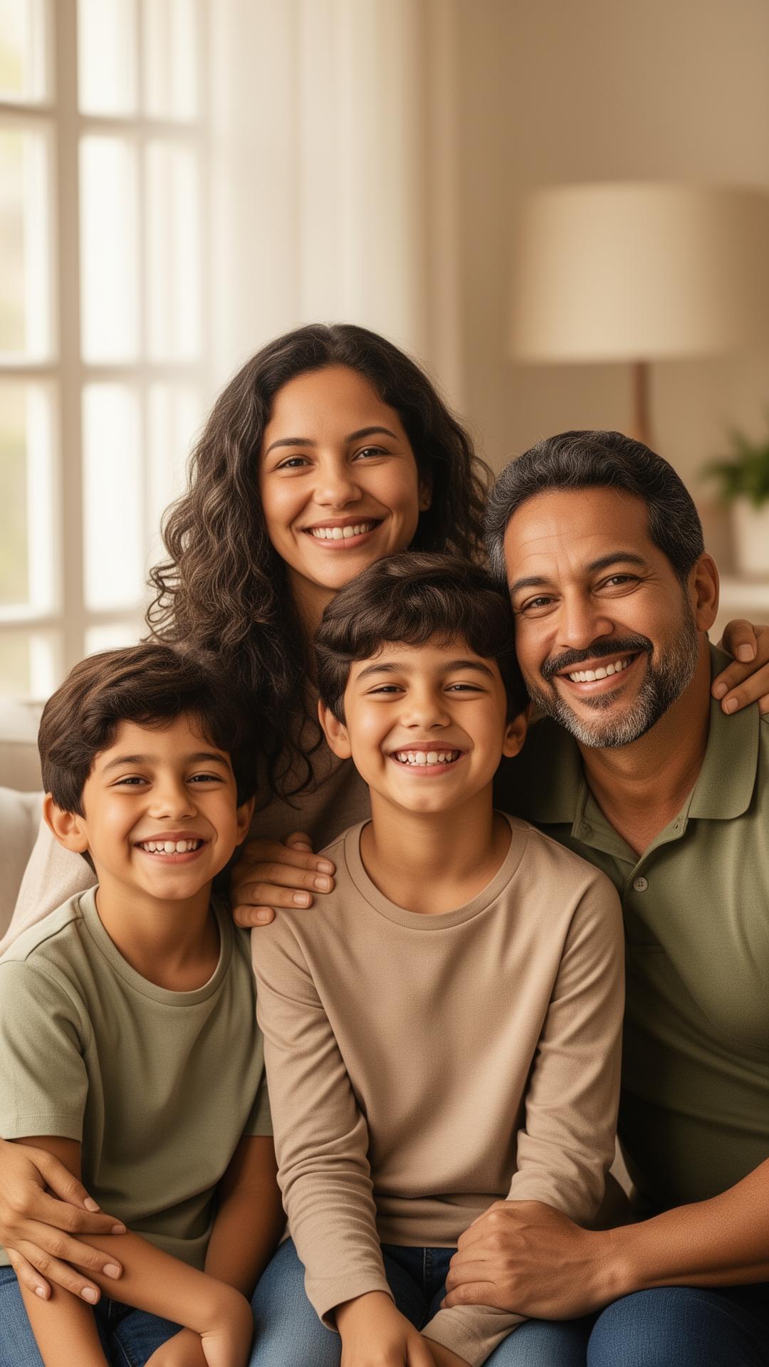 Família protegida e tranquila